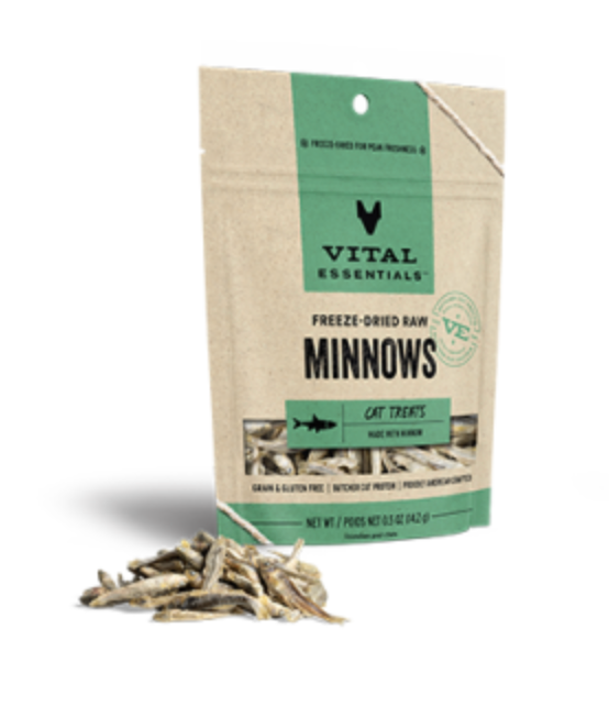 Vital Essentials Freeze-Dried Minnows Cat Treats (0.5oz/14.1g)
