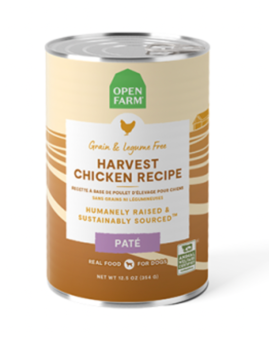 Open Farm Harvest Chicken Pate GF Canned Dog Food (12.5oz/354g)