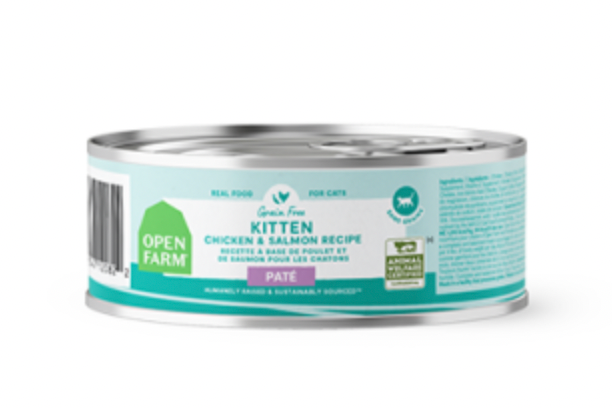 Open Farm Kitten Chicken & Salmon Pate GF Canned Cat Food