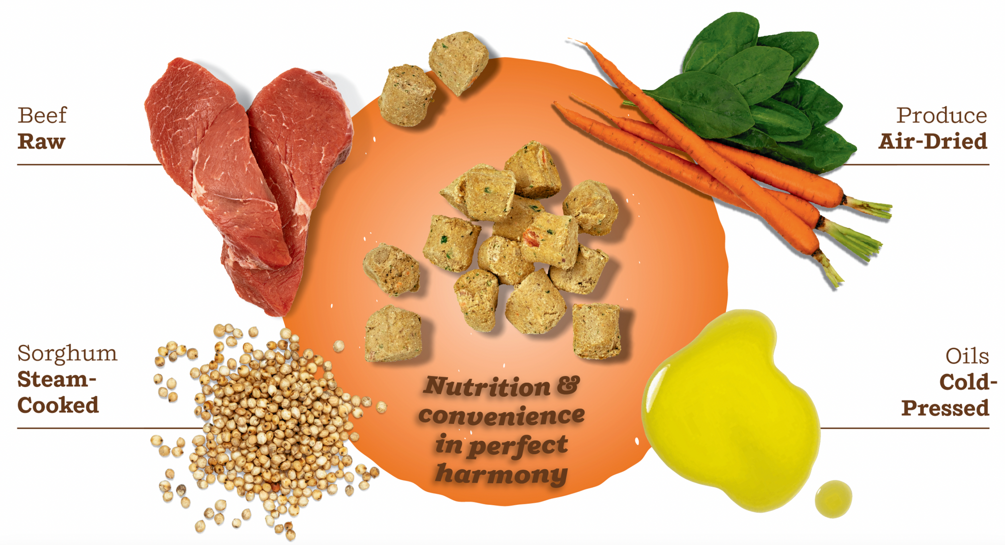 Primal Kibble In the Raw - Beef Dog Food