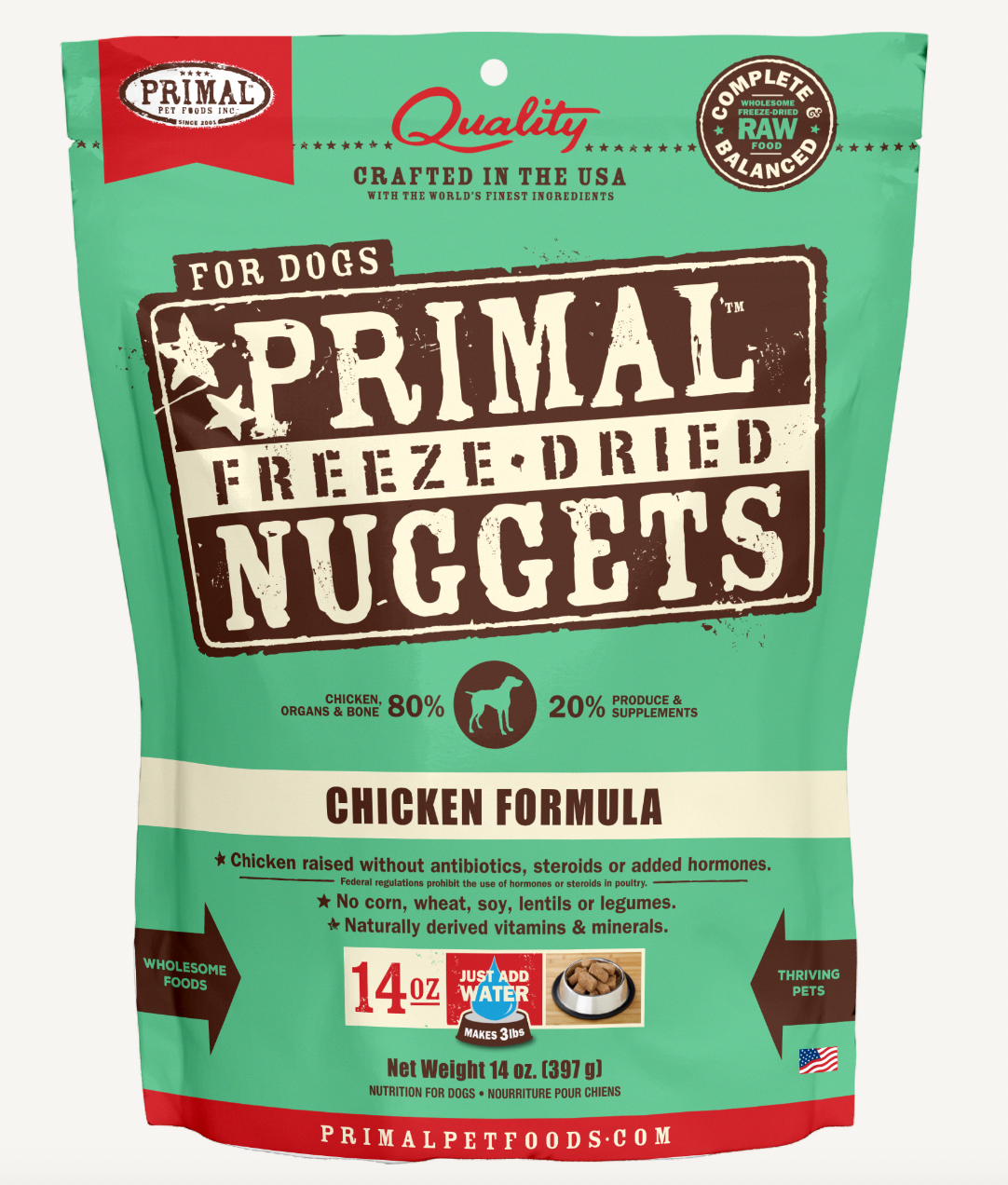 Primal Freeze-Dried Nuggets - Chicken Formula GF Dog Food