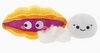 HugSmart Fuzzy Friendz Ocean Pals - Clam Dog Toy