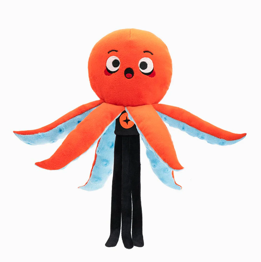 HugSmart Fuzzy Friendz Ocean Pals - Octopus Dog Toy