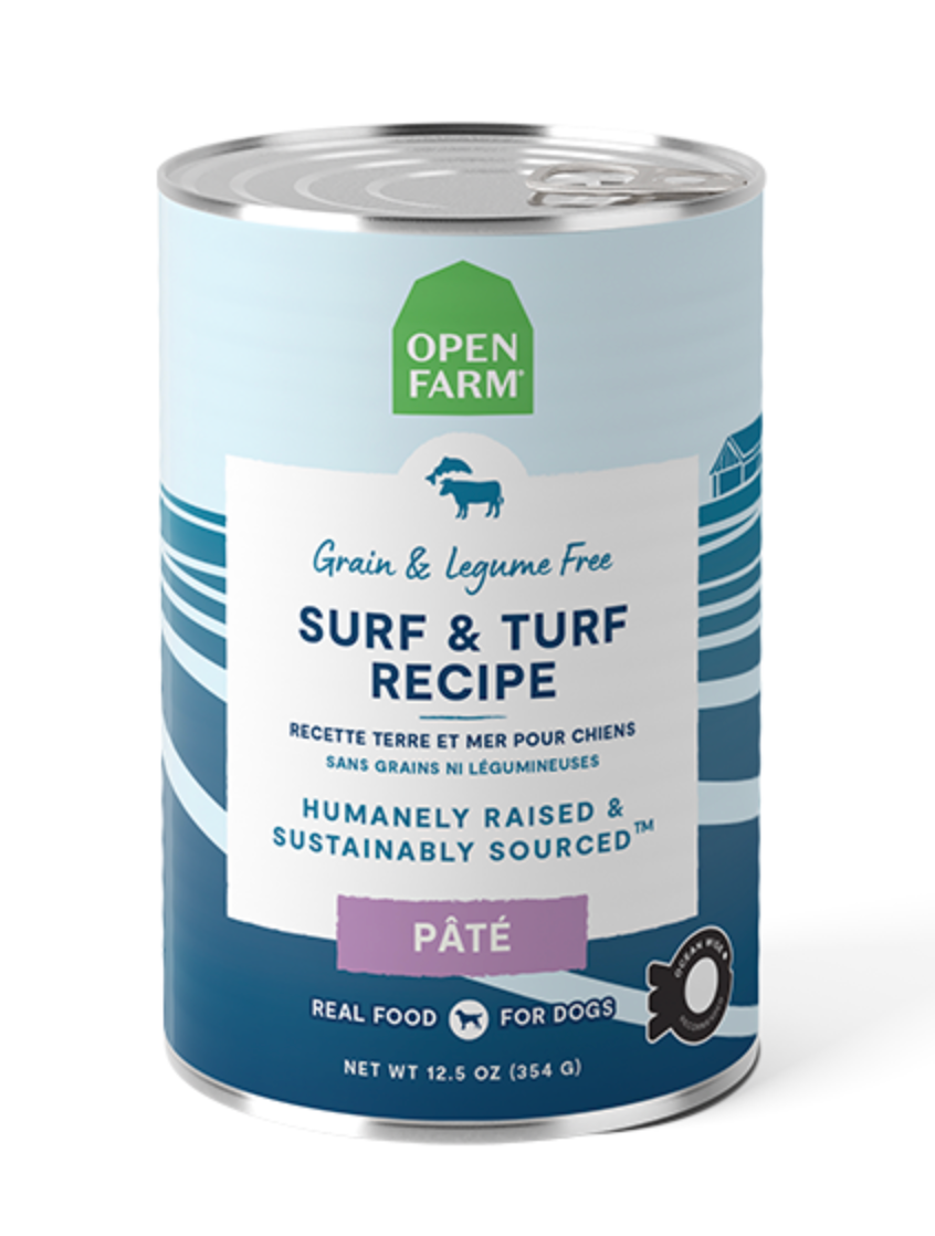 Open Farm Surf & Turf Pate GF Canned Dog Food (12.5oz/354g)