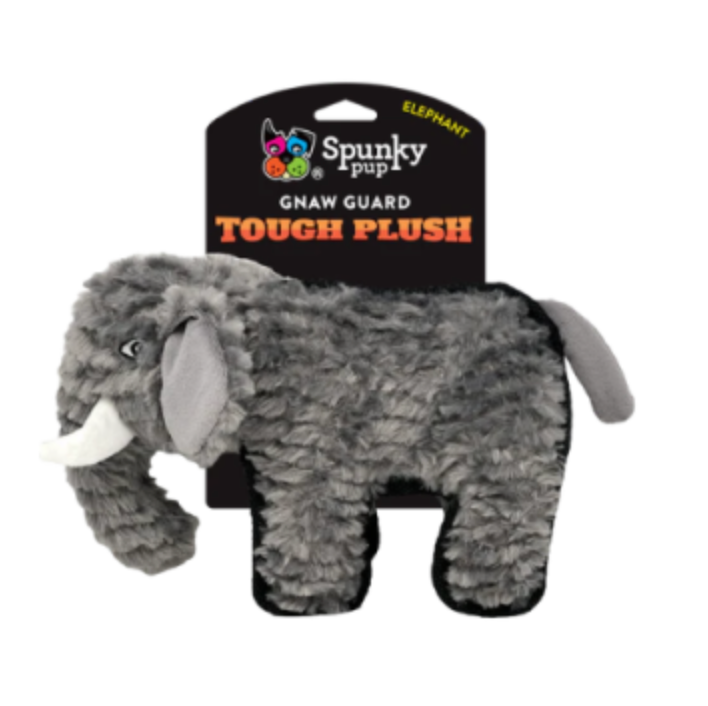 Spunky Pup Tough Plush Elephant Dog Toy