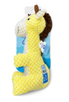 Spunky Pup Clean Earth Textured Recycled Plush Giraffe Dog Toy