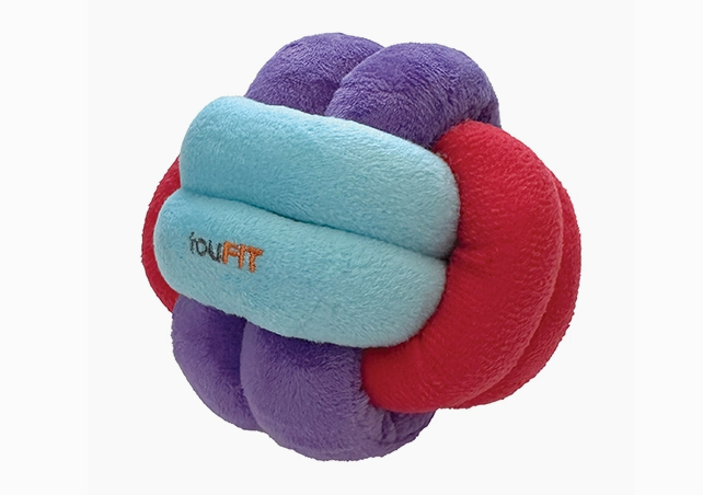 FouFouBrands Foufit Hide 'n Seek Knotted Snuffle Ball Dog Toy