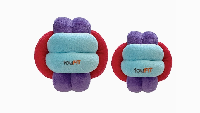 FouFouBrands Foufit Hide &#39;n Seek Knotted Snuffle Ball Dog Toy
