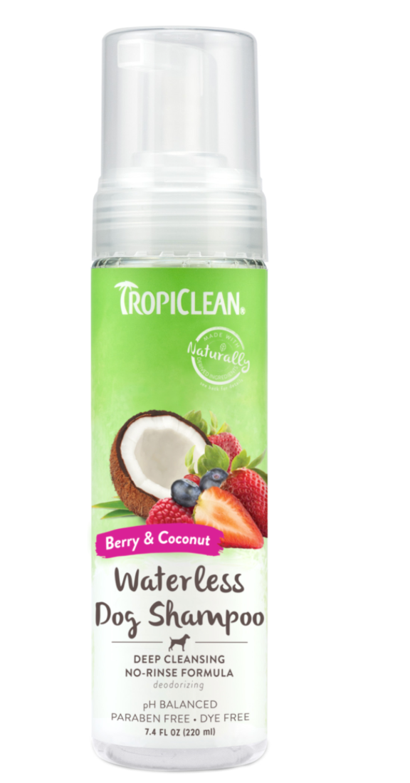 Tropiclean Berry & Coconut Deep Cleaning Waterless Shampoo