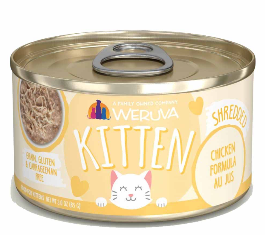 Weruva Kitten Chicken Au Jus GF Canned Cat Food (85g/3.0oz)