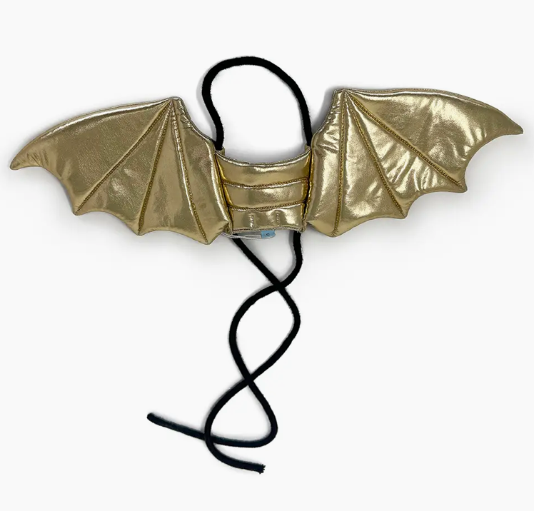 Dogo Pet Gold Dragon Wings Dog Halloween Costume