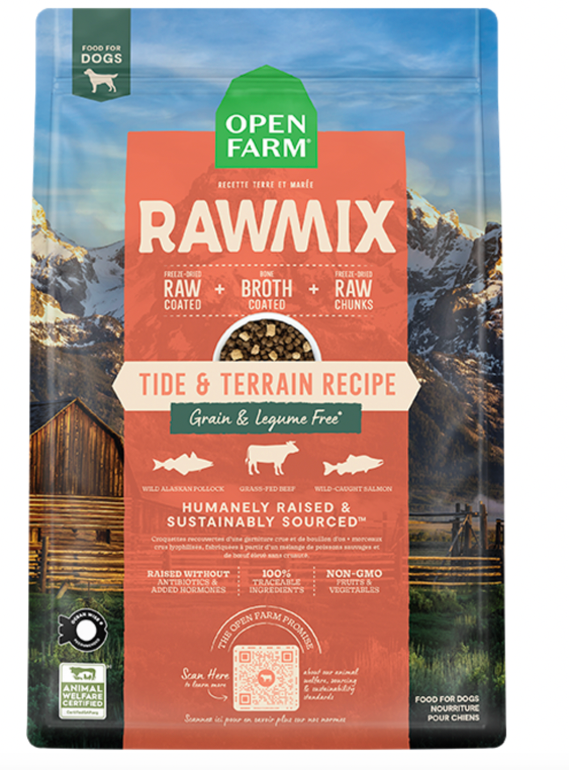 Open Farm RawMix GF Tide & Terrain Recipe Dog Food