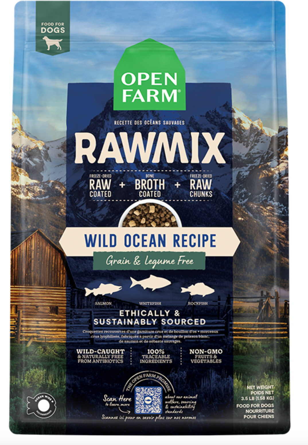 Open Farm RawMix GF Wild Ocean Recipe Dog Food