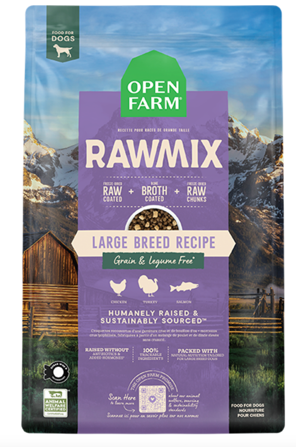 Open Farm RawMix GF Large Breed Recipe Dog Food