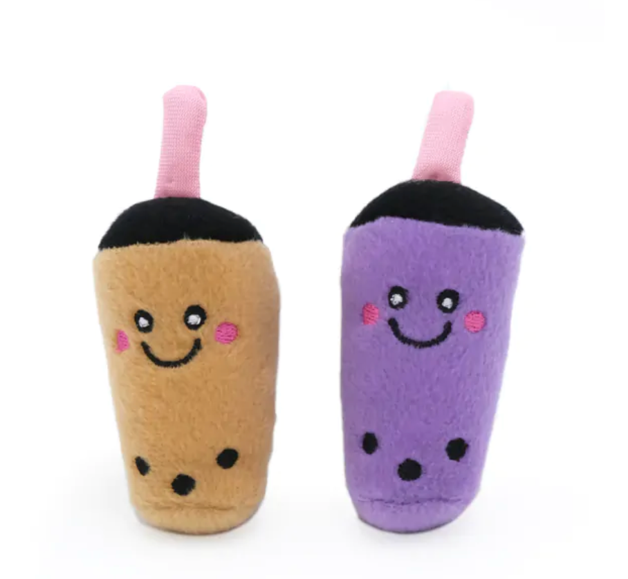 ZippyClaws Nom Nomz - Milk Tea and Taro Cat Toy