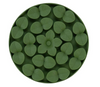 Dexypaws Circle Hide and Seek Silicone Snuffle Mat - Army Green