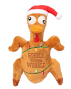 FuzzYard Gobble Till You Wobble Turkey Dog Toy