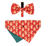 FuzzYard Bandana &amp; Bowtie 2 Pk - Holly Jolly Cookies