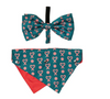 FuzzYard Bandana &amp; Bowtie 2 Pk - I Heart Candy Canes