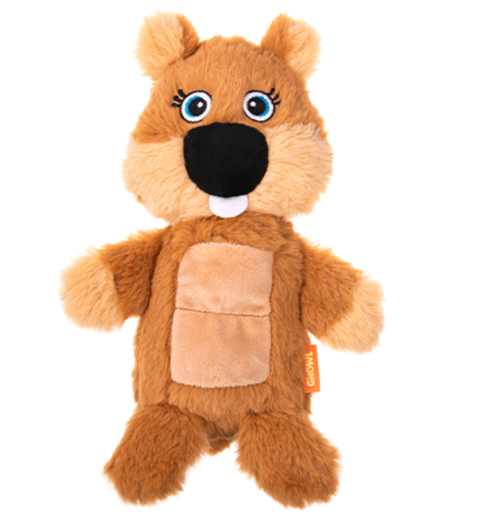 Growl Belly Boomers - Benny the Beaver Dog Toy