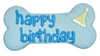 Bosco &amp; Roxy&#39;s Prepackaged Birthday Bone - Blue