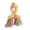 Bud&#39;z Rope With 3 Knots - Orange And Yellow Dog Toy