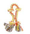 Bud&#39;z Rope With 4 Knots - Orange And Yellow Dog Toy