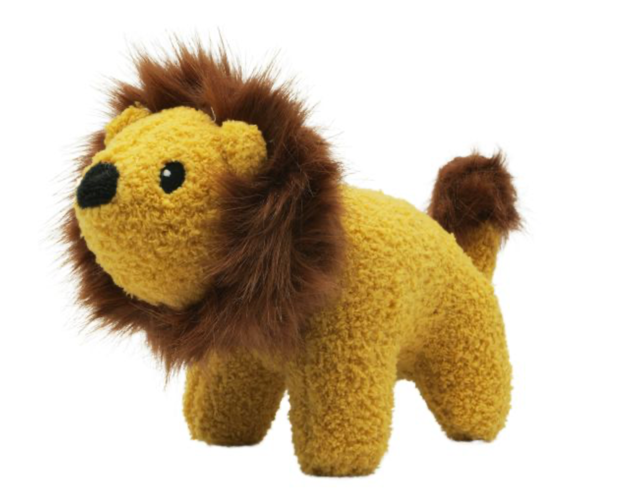 Bud'Z Compact Lion Plush Dog Toy