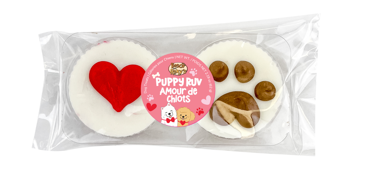 Bosco & Roxy's Prepackaged Valentine's Day Treat Cups