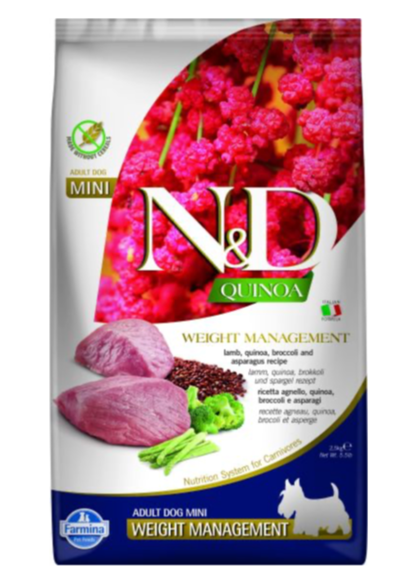 Farmina N&D Quinoa - Weight Management Lamb Mini Adult Dog Food