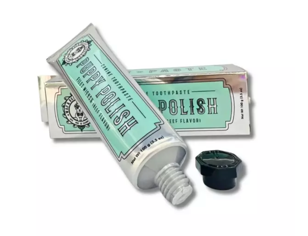 Wag &amp; Bright Puppy Polish Toothpaste - Filet Mignon Flavour