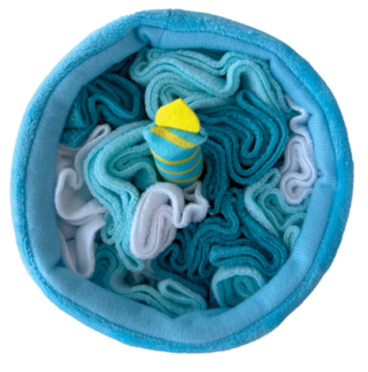 FouFouBrands FouFit Hide &#39;N Seek Birthday Cake Snuffle Dog Toy -