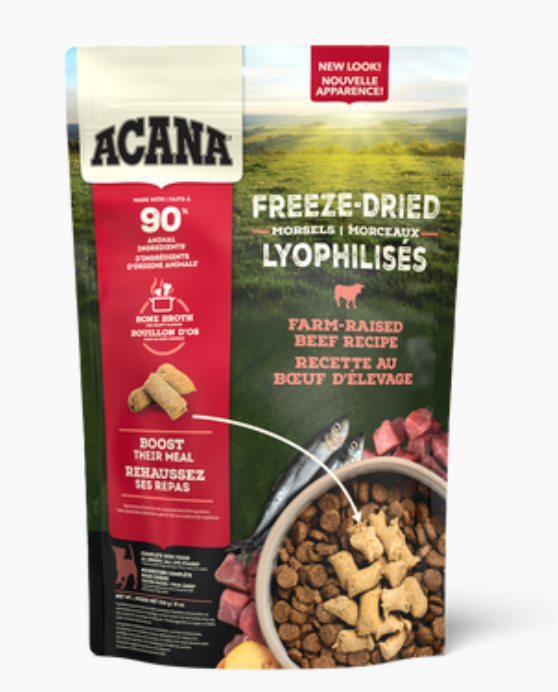 Acana Farm-Raised Beef Freeze Dried Dog Food