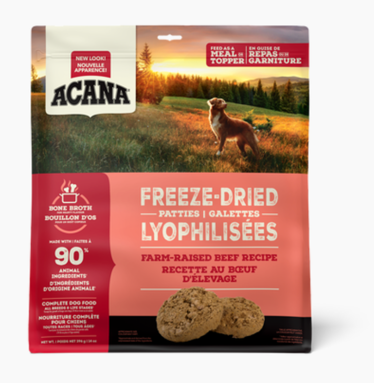 Acana Farm-Raised Beef Freeze Dried Dog Food