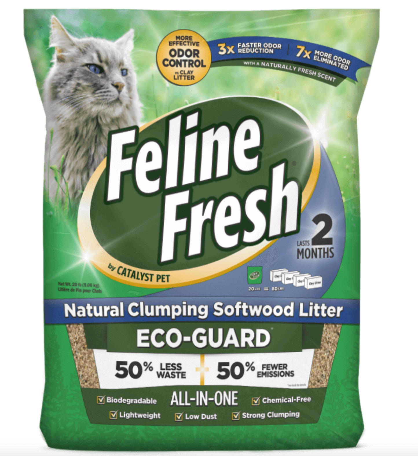 Feline Fresh Natural Pine Clumping Cat Litter