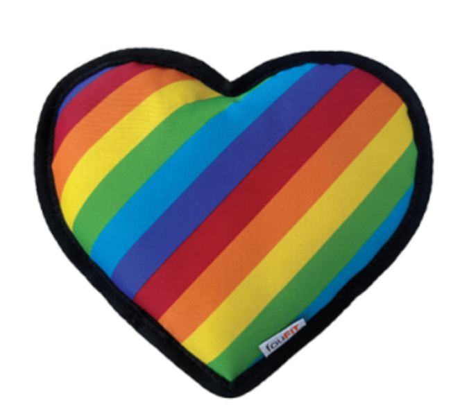 FouFouBrands fouFIT One Love Tough Toys Heart Dog Toy