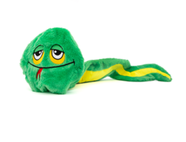 Guru Hide-A-Tail Green Snake Dog Toy