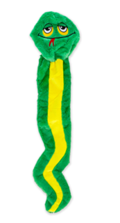Guru Hide-A-Tail Green Snake Dog Toy
