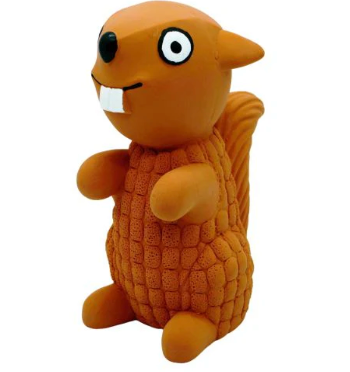 BUD'Z Latex Beaver with Squeaker Dog Toy