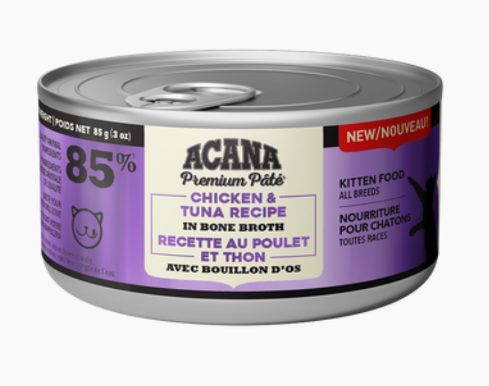 Acana Chicken & Tuna in Broth for Kittens GF Canned Cat Food