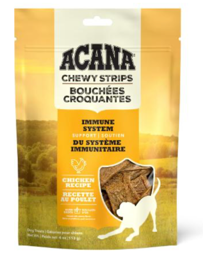 Acana Chewy Strips - Immune System Support Chicken Dog Treats