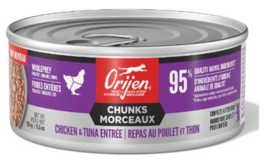 Orijen Chunks - Chicken and Tuna Entree for Kittens GF Canned Cat Food
