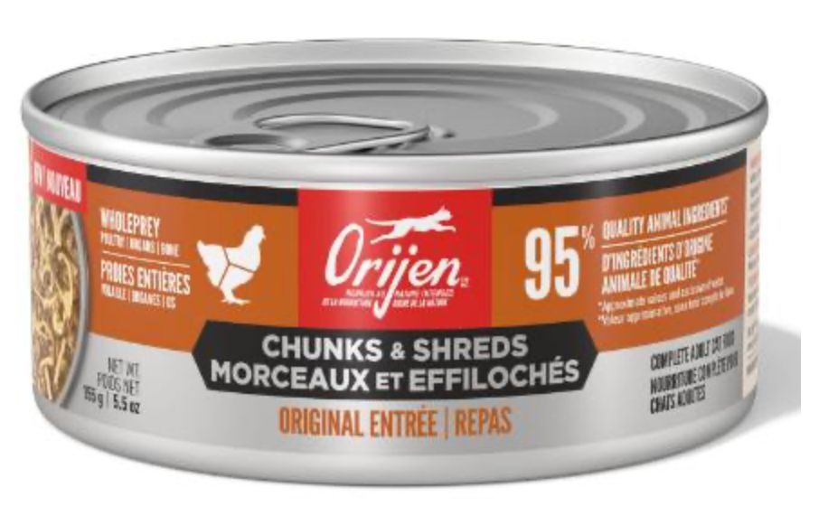 Orijen Chunks & Shreds - Original Entree GF Canned Cat Food