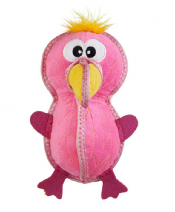 Outward Hound Xtreme Seamz - Flamingo Dog Toy