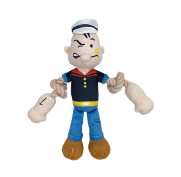 Multipet Popeye with Rope Arms Dog Toy