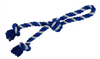 Bud&#39;Z Double Rope with 3 Knots - Grey &amp; Blue