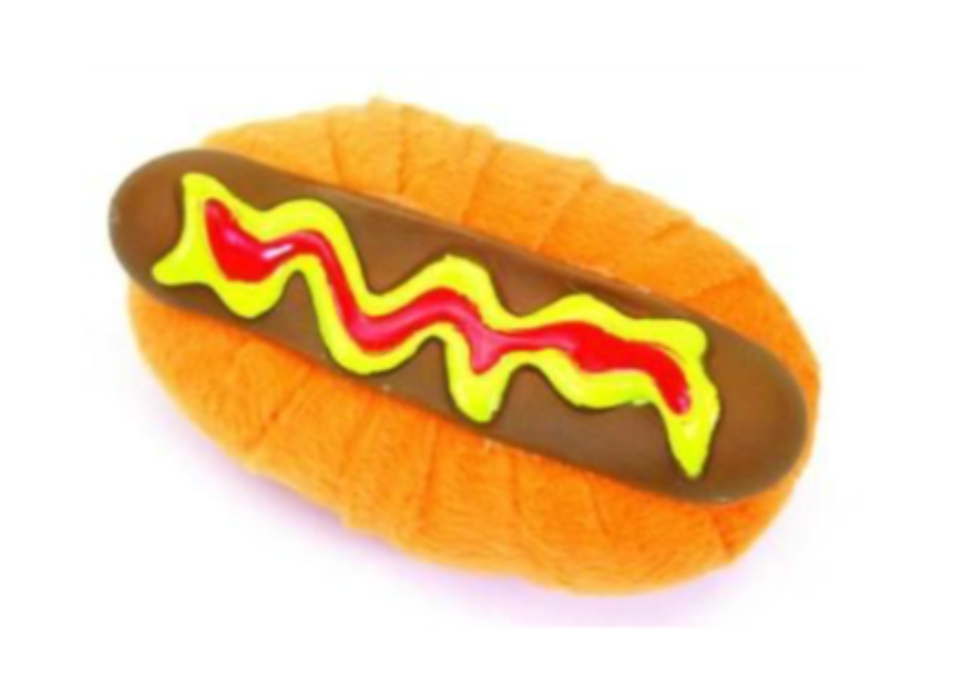 Coastal Li'l Pals Plush and Vinyl Hot Dog Dog Toy