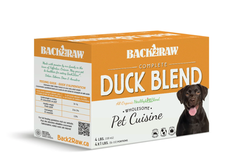 Back2Raw Complete Duck Blend Frozen Raw Dog Food