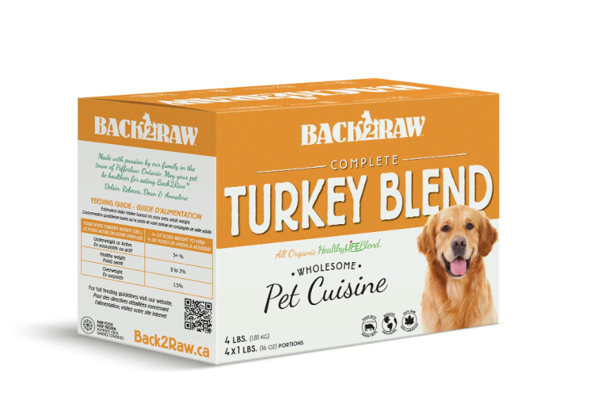 Back2Raw Complete Turkey Blend Frozen Raw Dog Food