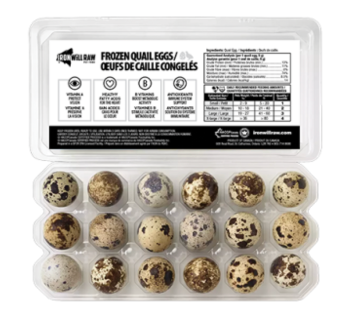 Iron Will Raw Quail Eggs